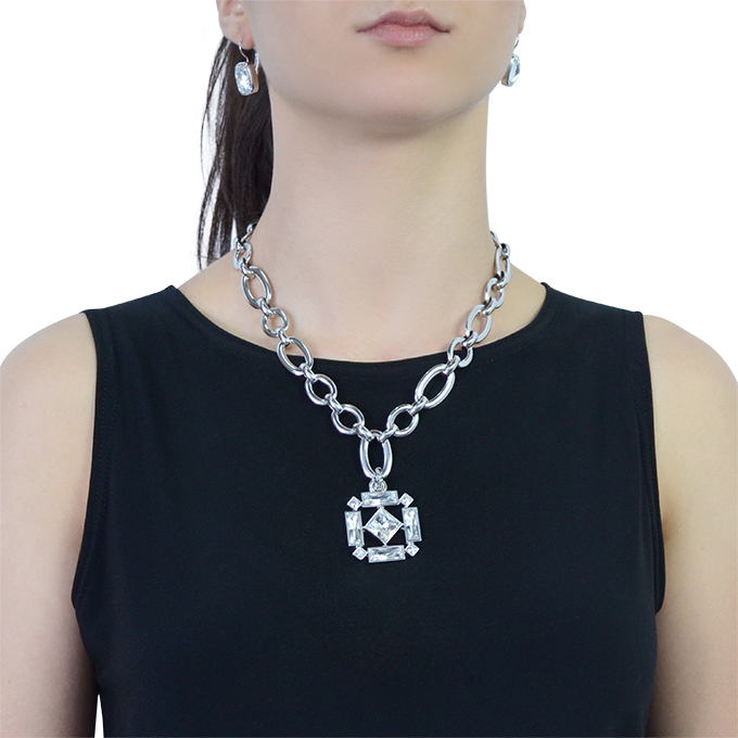 【TATIANA】Brilliant Pastel Mix Y Line Necklace★送料無料 Estelle Pendant - Myka Designs