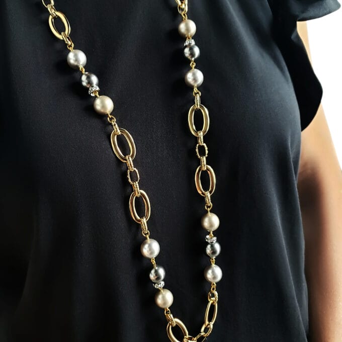 Margo Long Pearl Necklace