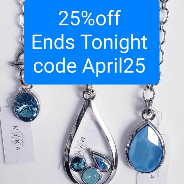 Flash Sale ends tonight - 25$ off use code April25 at checkout 😀 😎 #Myka #mykadesigns #mykajewelry #jewelrysale #mothersdaygiftideas #mothersday #flashsale